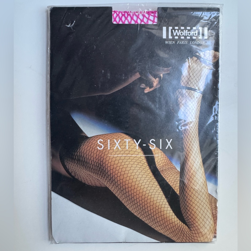 Wolford Fuchsia/Pink Fishnet Tights - M - NWT